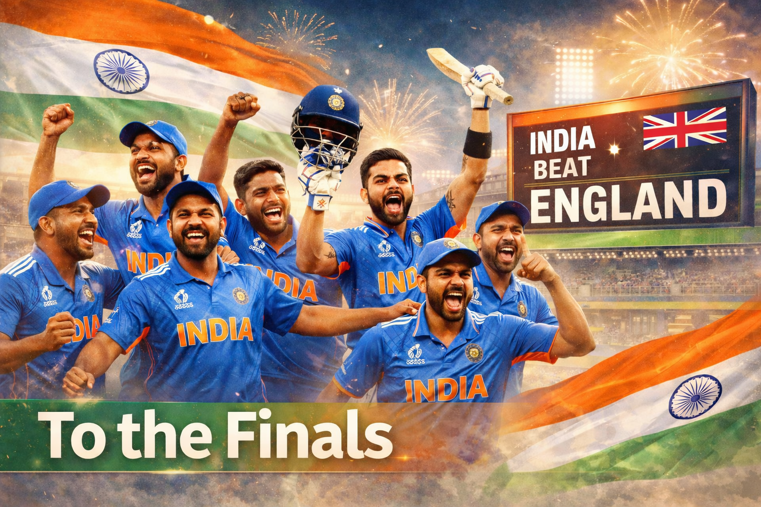 India Defeats England to Reach the Final
